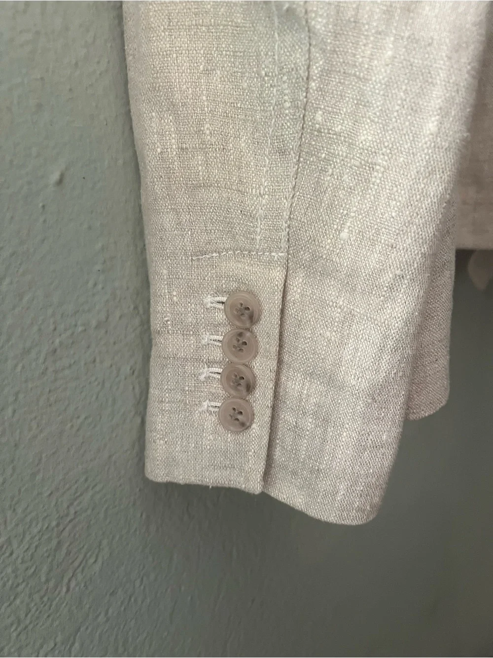 J. Crew Women's Light Beige 100% Linen Blazer